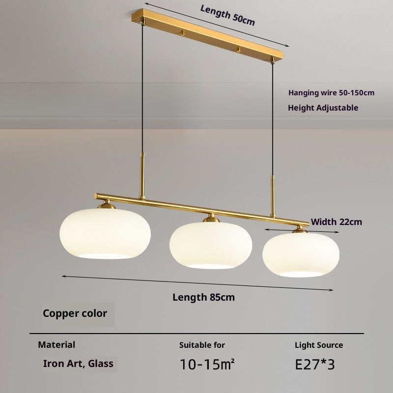 Simple Modern Bedroom Light Cream Style Persimmon Chandelier